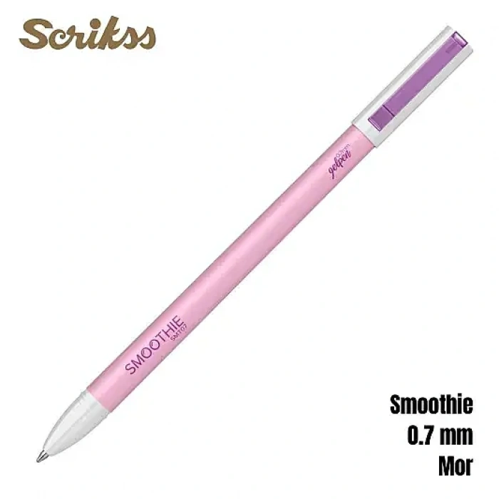 Scrikss Smoothie Jel Kalem 0.7 mm Mor