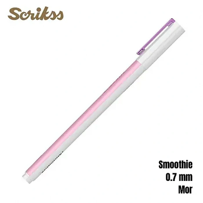 Scrikss Smoothie Jel Kalem 0.7 mm Mor