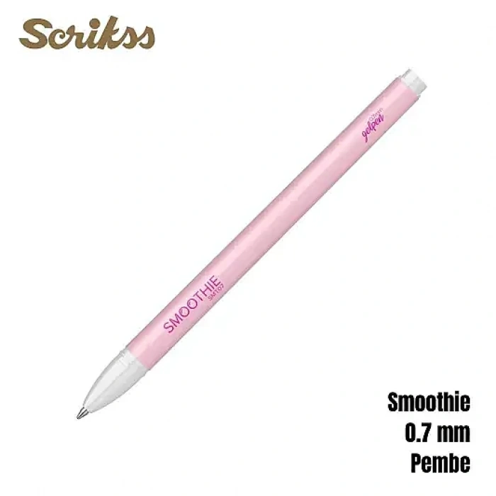 Scrikss Smoothie Jel Kalem 0.7 mm Pembe