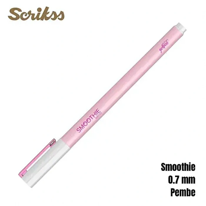 Scrikss Smoothie Jel Kalem 0.7 mm Pembe