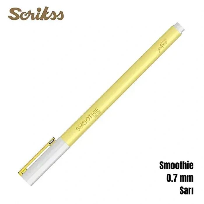 Scrikss Smoothie Jel Kalem 0.7 mm Sarı