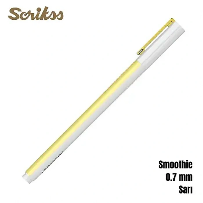 Scrikss Smoothie Jel Kalem 0.7 mm Sarı