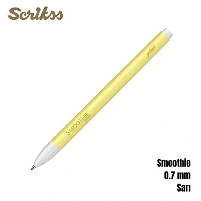 Scrikss Smoothie Jel Kalem 0.7 mm Sarı