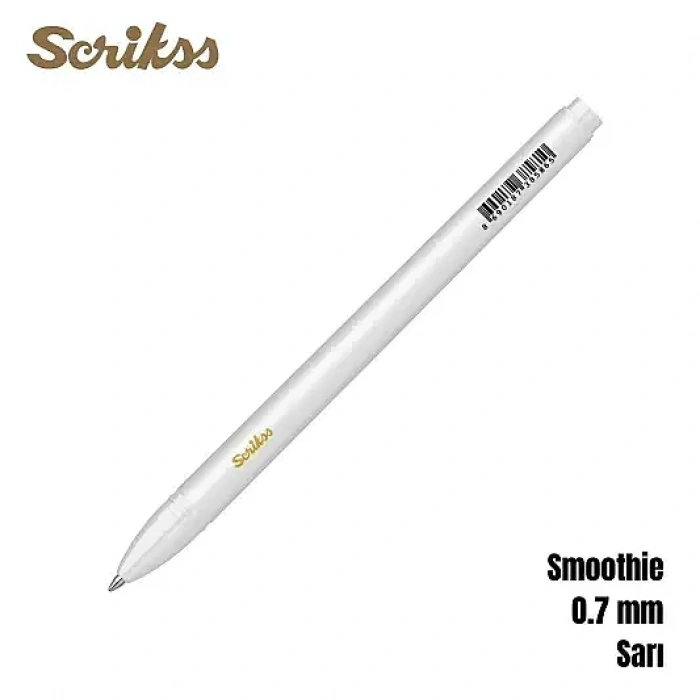 Scrikss Smoothie Jel Kalem 0.7 mm Sarı
