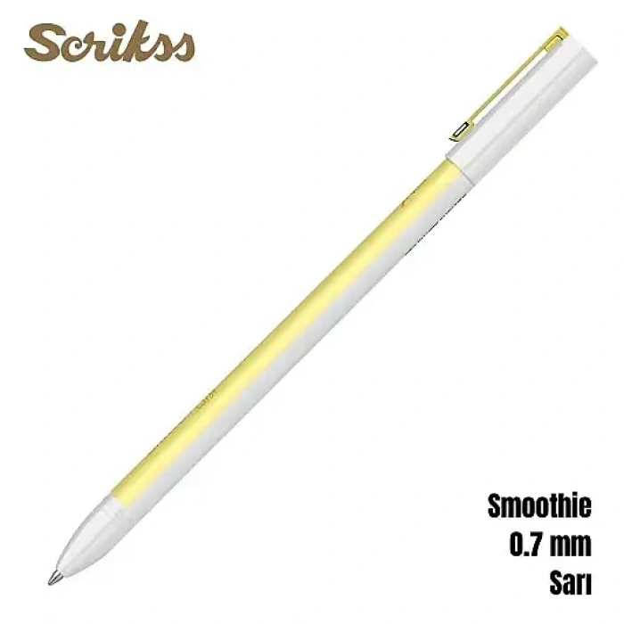 Scrikss Smoothie Jel Kalem 0.7 mm Sarı