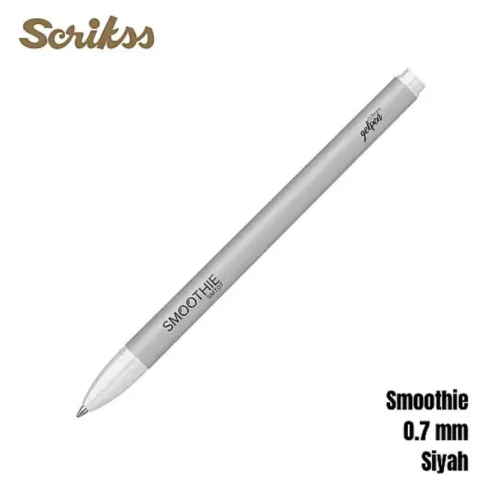 Scrikss Smoothie Jel Kalem 0.7 mm Siyah
