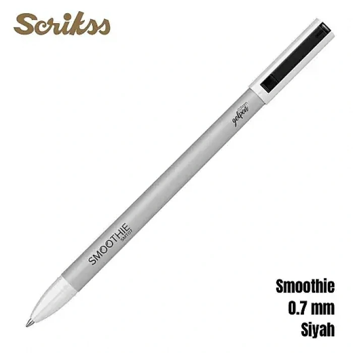 Scrikss Smoothie Jel Kalem 0.7 mm Siyah