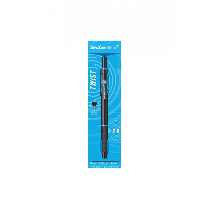 Scrikss Twist Mekanik Kurşun Kalem 2 mm Mavi