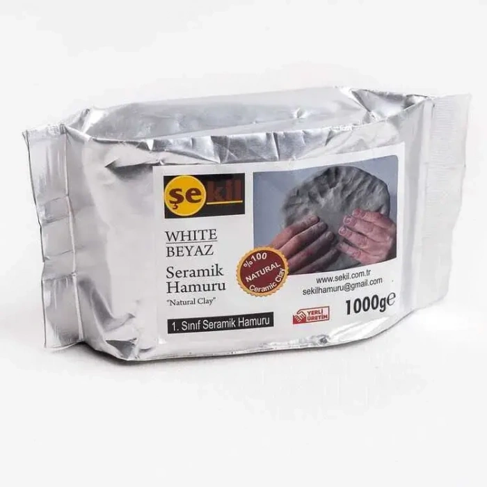 Şekil Kil Hamuru Beyaz 1 Kg