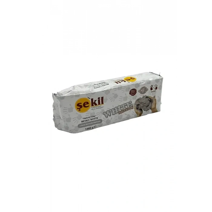 Şekil Kil Hamuru Beyaz 1 kg