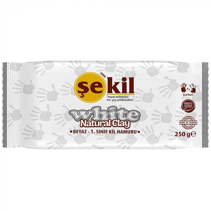 Şekil Kil Hamuru Beyaz 250 gr