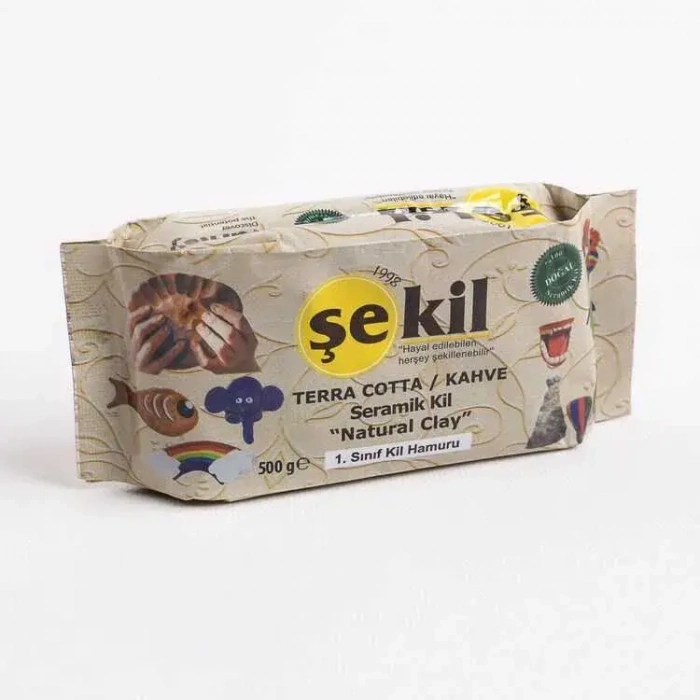 Şekil Kil Hamuru Kahverengi 500 Gr