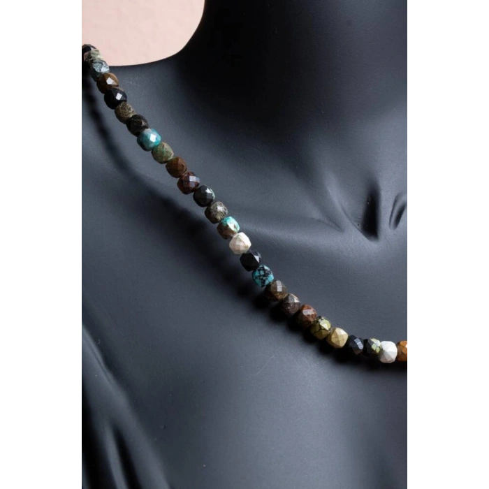 Sertifikalı Afrika Turkuaz Doğal Taş Kolye (SK:247)