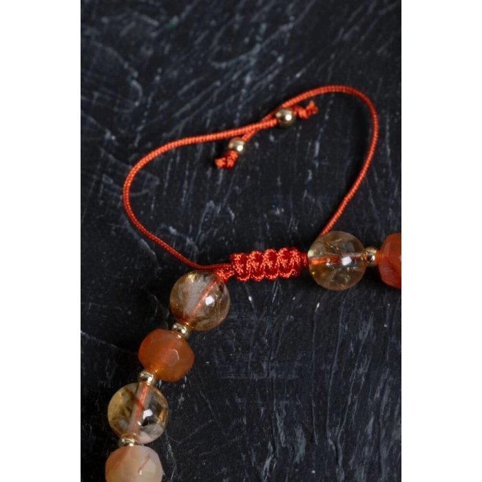 Sertifikalı Akik ve Sitrin Doğaltaş Bileklik