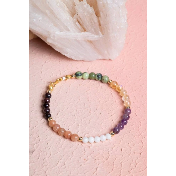 Sertifikalı Akrep Burcu Doğal Taş Bileklik