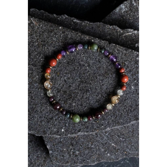 Sertifikalı Akrep Burcu Doğal Taş Bileklik (SK:260)