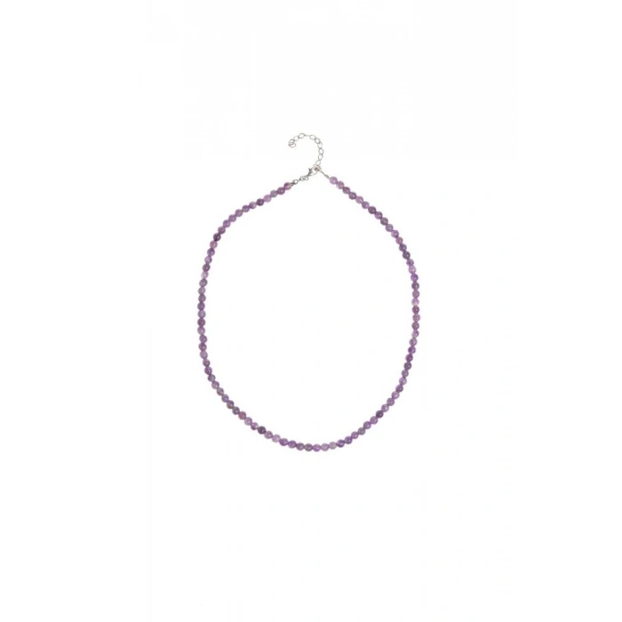 Sertifikalı Ametist  Doğal Taş Kolye