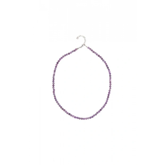 Sertifikalı Ametist  Doğal Taş Kolye