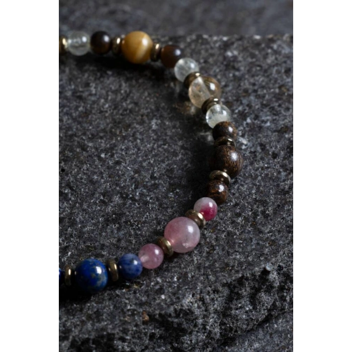 Sertifikalı Aslan Burcu Doğal Taş Bileklik (SK:261)