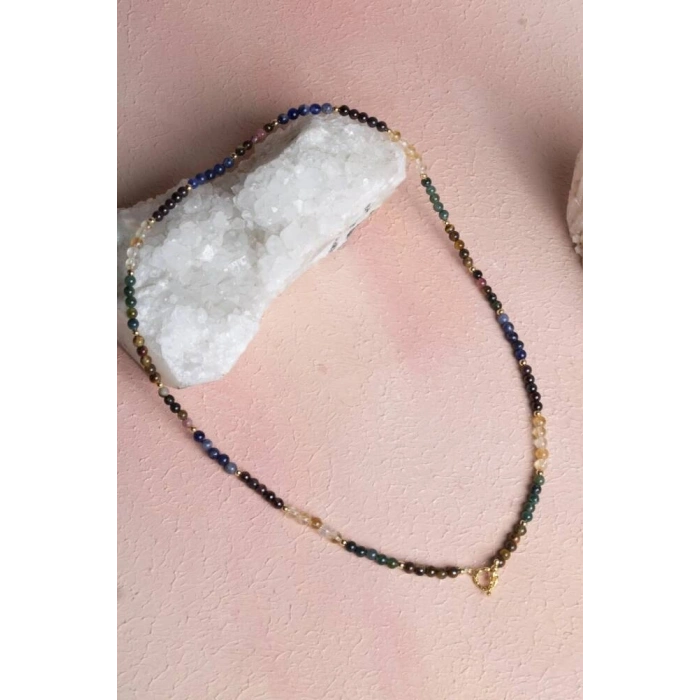 Sertifikalı Aslan Burcu Doğal Taş Kolye