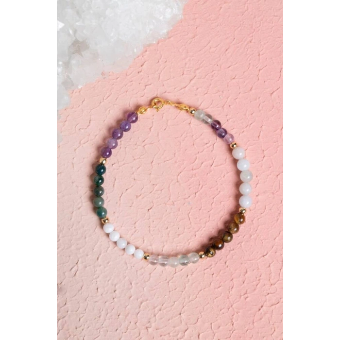 Sertifikalı Balık Burcu Doğal Taş Bileklik