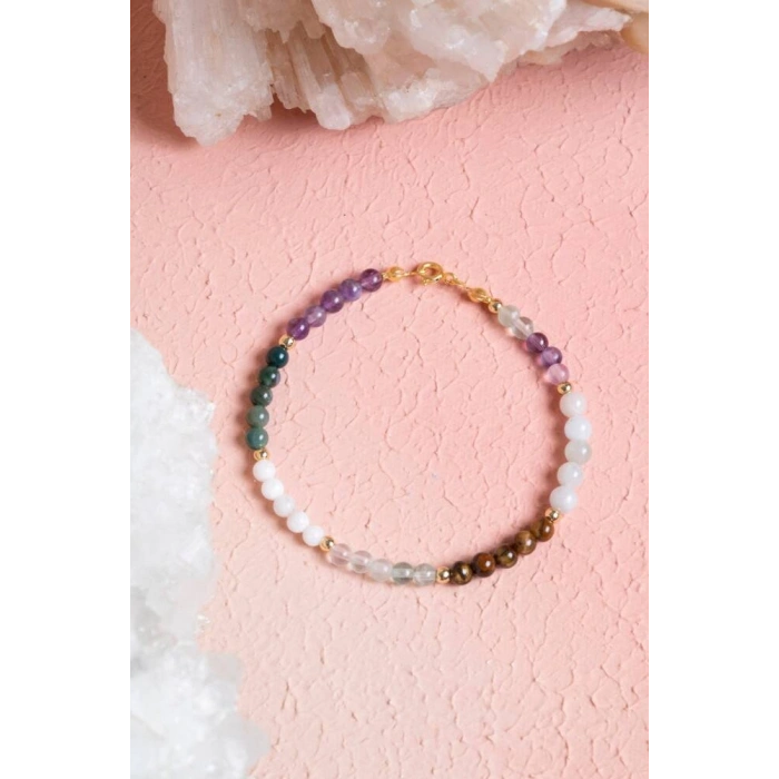 Sertifikalı Balık Burcu Doğal Taş Bileklik