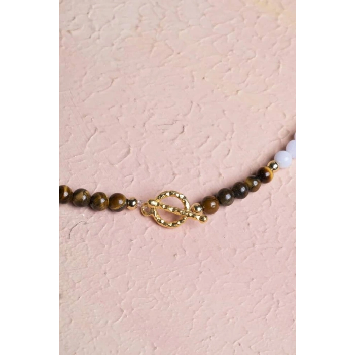 Sertifikalı Balık Burcu Doğal Taş Kolye