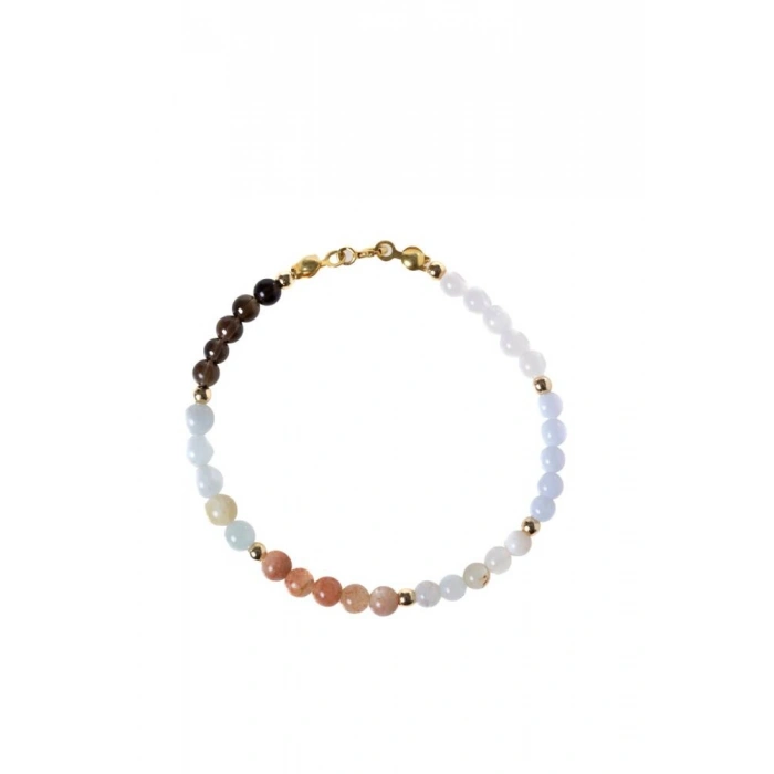 Sertifikalı Başak Burcu Doğal Taş Bileklik