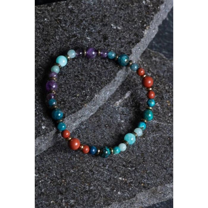 Sertifikalı Başak Burcu Doğal Taş Bileklik (SK:253)