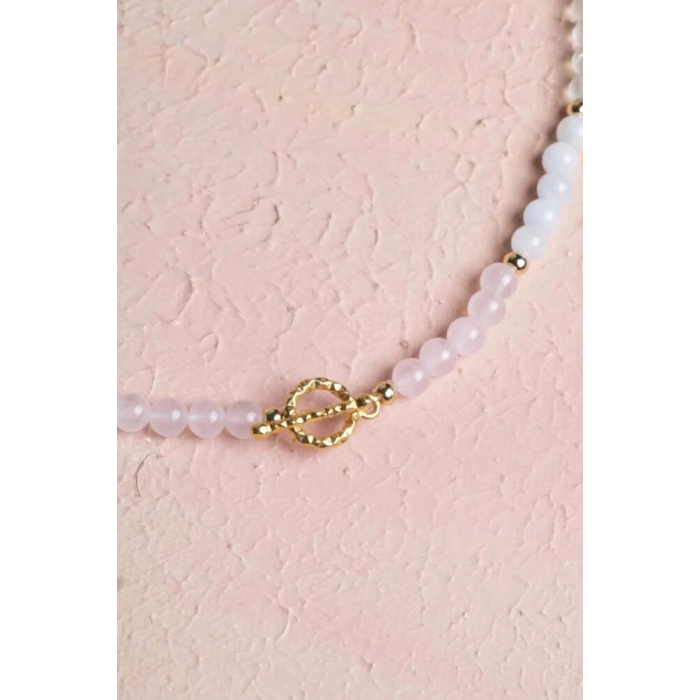 Sertifikalı Başak Burcu Doğal Taş Kolye