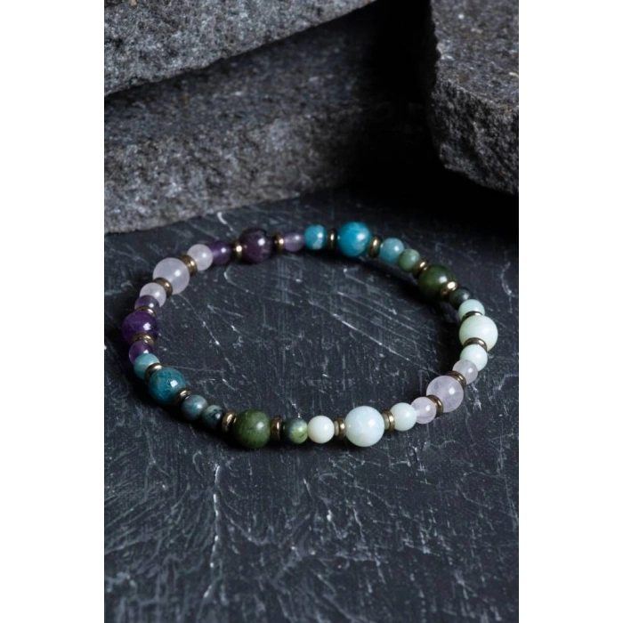 Sertifikalı Boğa Burcu Doğal Taş Bileklik (SK:252)