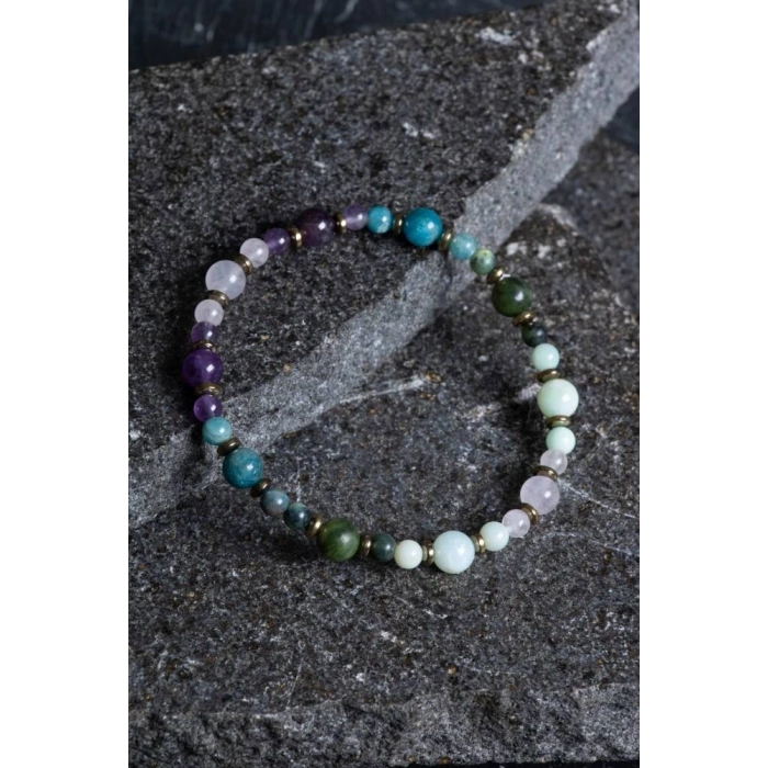 Sertifikalı Boğa Burcu Doğal Taş Bileklik (SK:252)