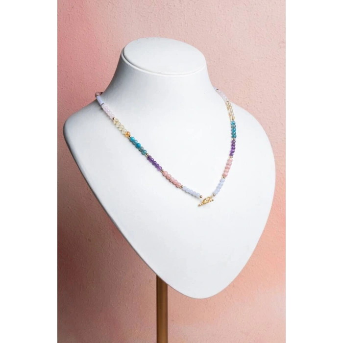 Sertifikalı Boğa Burcu Doğal Taş Kolye