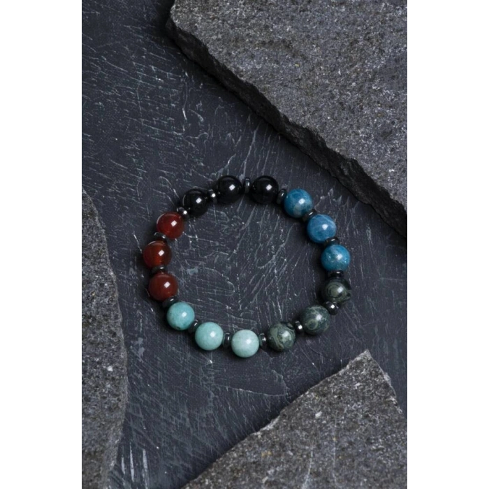 Sertifikalı Burç Doğal Taş Bileklik-Başak Burcu