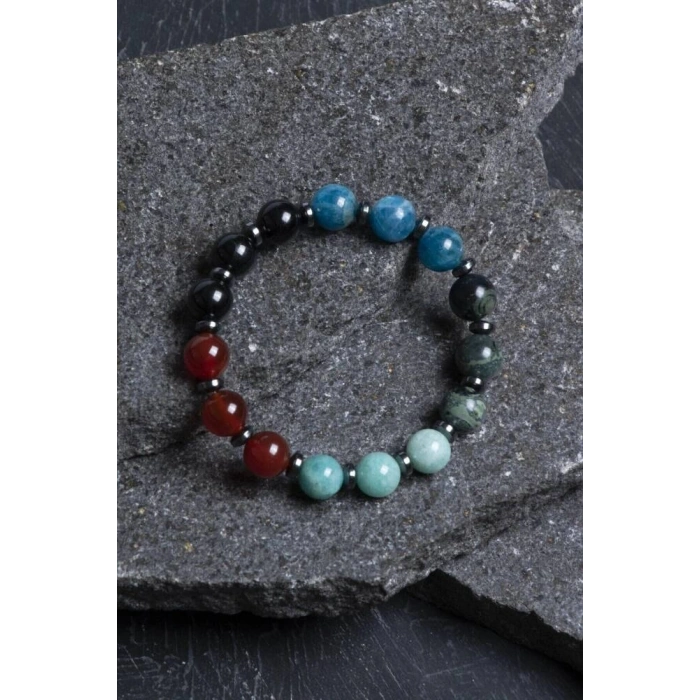 Sertifikalı Burç Doğal Taş Bileklik-Başak Burcu