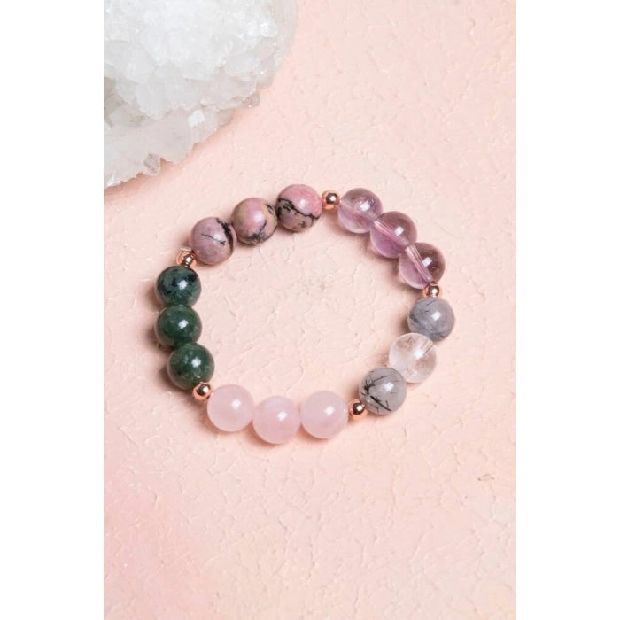 Sertifikalı Burç Doğal Taş Bileklik - Boğa Burcu