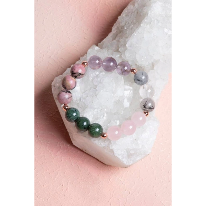 Sertifikalı Burç Doğal Taş Bileklik - Boğa Burcu