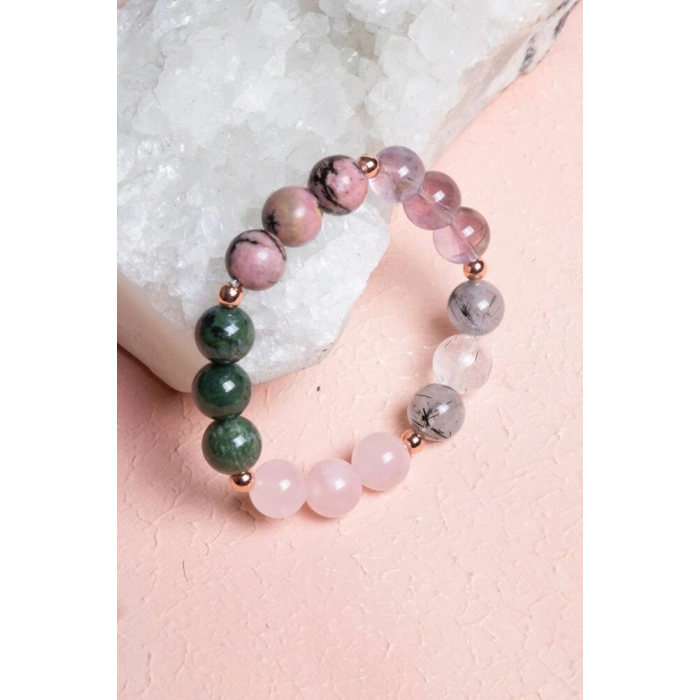 Sertifikalı Burç Doğal Taş Bileklik - Boğa Burcu