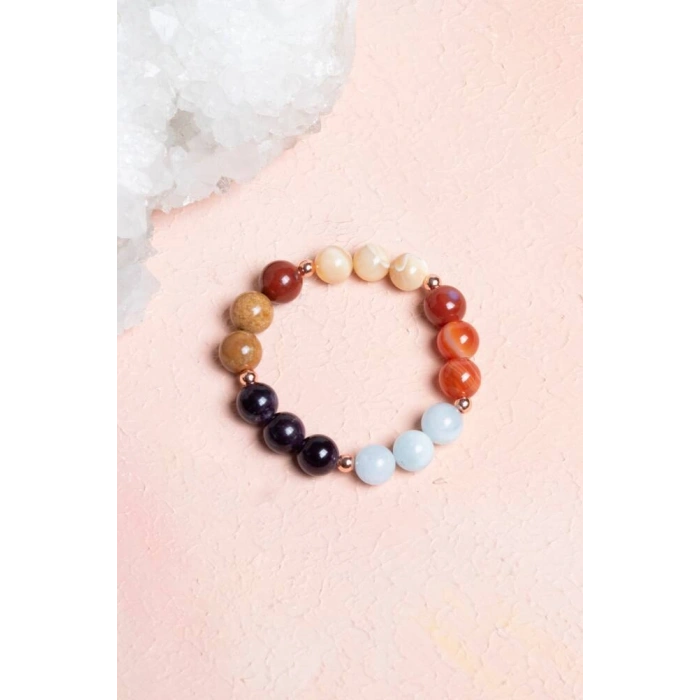 Sertifikalı Burç Doğal Taş Bileklik /Yay Burcu