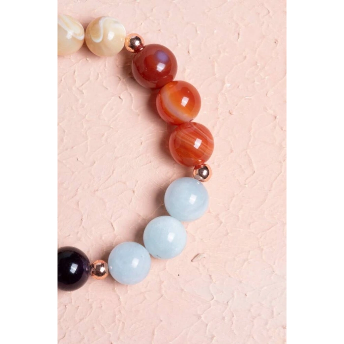 Sertifikalı Burç Doğal Taş Bileklik /Yay Burcu