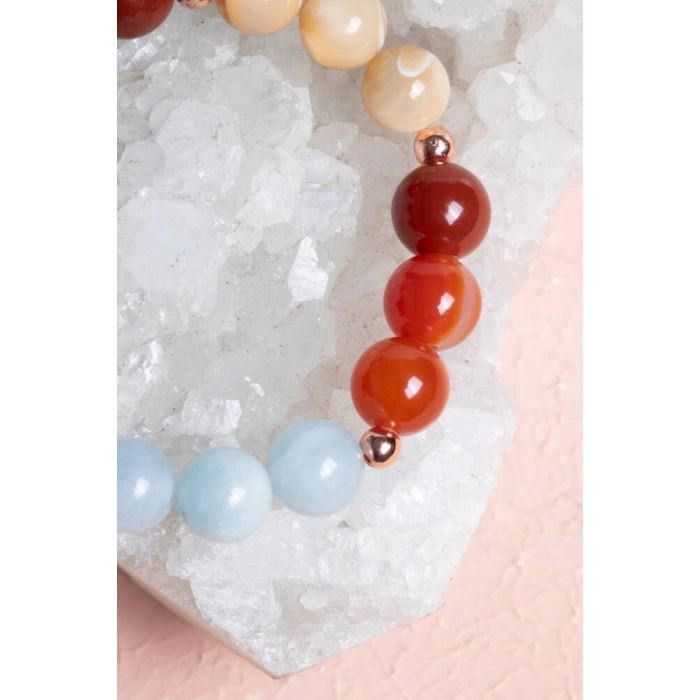 Sertifikalı Burç Doğal Taş Bileklik /Yay Burcu