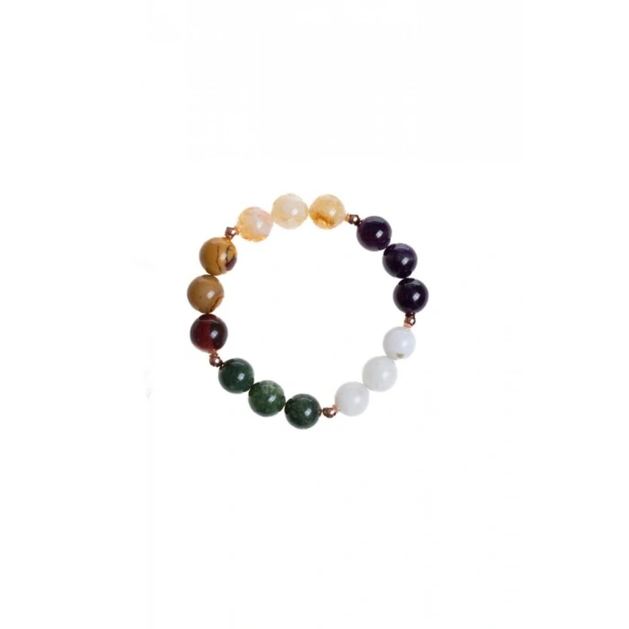 Sertifikalı  Doğal Taş Bileklik-Akrep Burcu