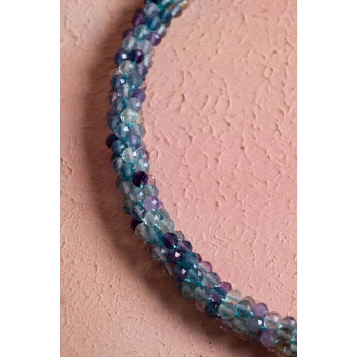 Sertifikalı El İşçiliği Örme Florit Gümüş Kapama Kolye (SK:137)