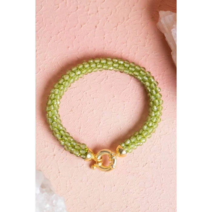 Sertifikalı El İşçiliği Örme Zebercet Gümüş Kapama Bileklik (SK:099)