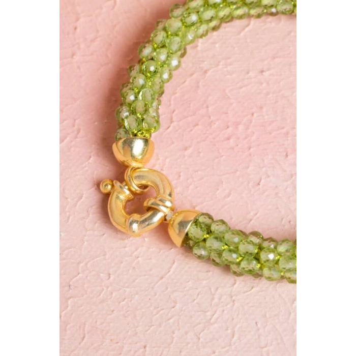 Sertifikalı El İşçiliği Örme Zebercet Gümüş Kapama Bileklik (SK:099)