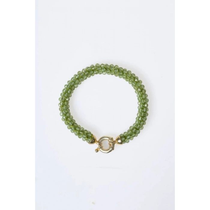 Sertifikalı El İşçiliği Örme Zebercet Gümüş Kapama Bileklik (SK:099)