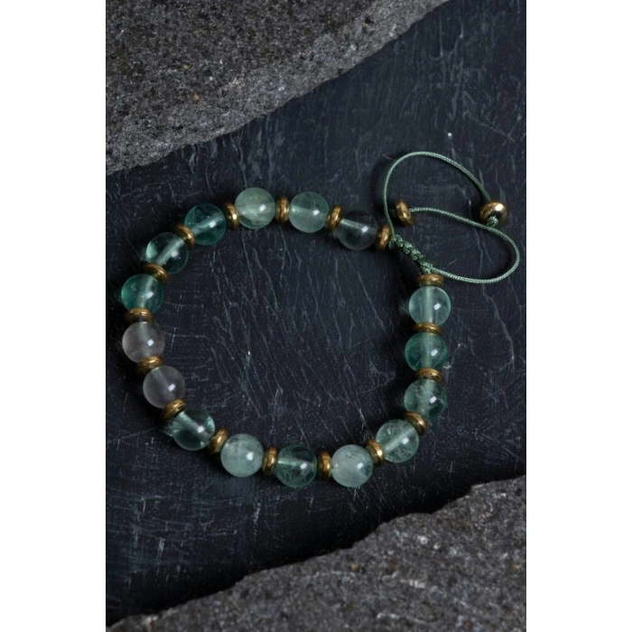 Sertifikalı Florit Doğal Taş Bileklik