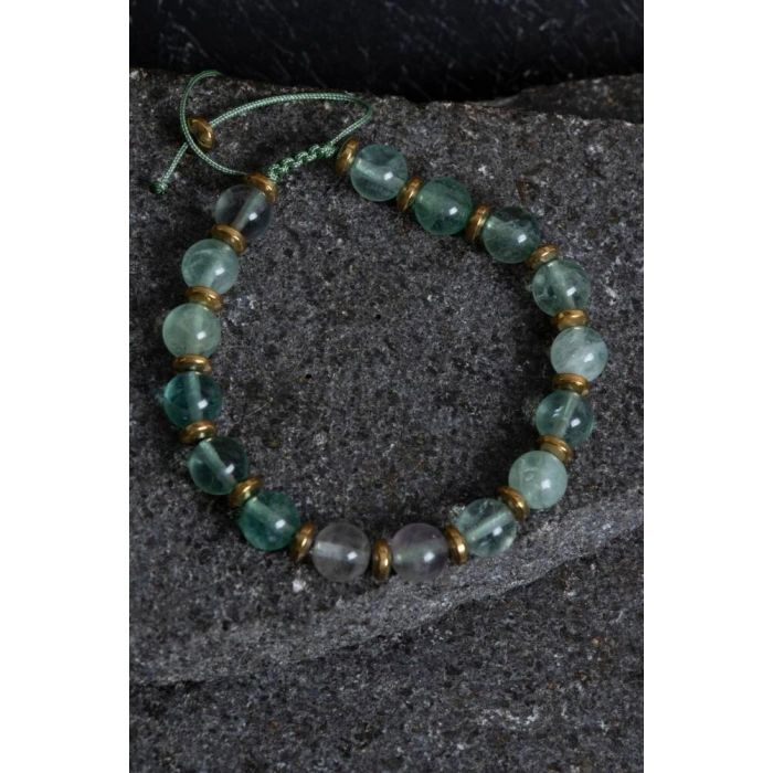 Sertifikalı Florit Doğal Taş Bileklik