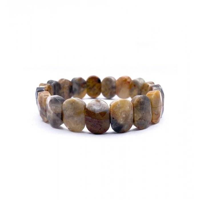 Sertifikalı Hakiki  Akik Doğal Taş Doğal Kesim Bileklik