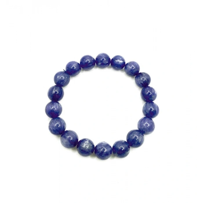 Sertifikalı Hakiki Kyanit (kiyanit) Doğal Taş Bileklik 1.Kalite